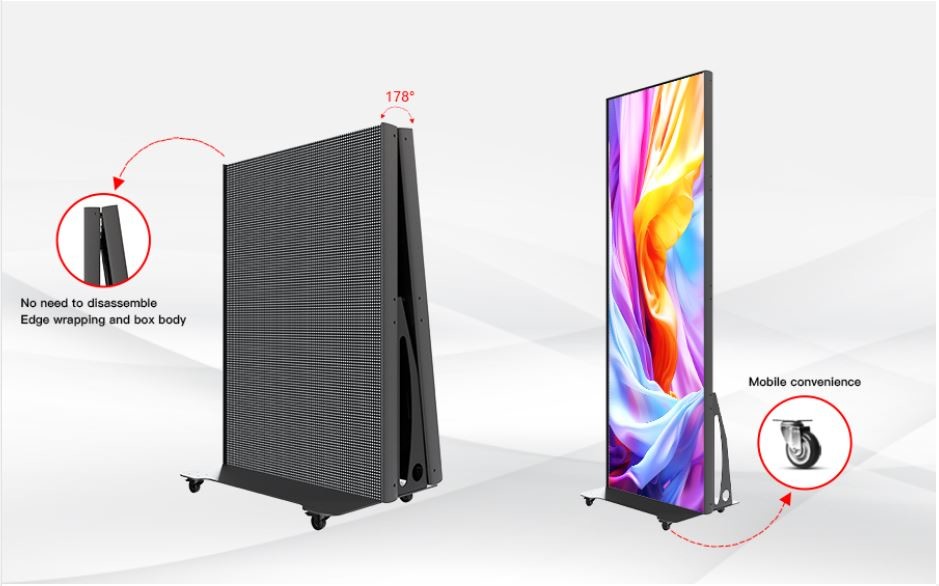 GOB P1.25mm / 1.5mm Indoor LED Poster For Shopping Malls, Convenience Stores, Airports