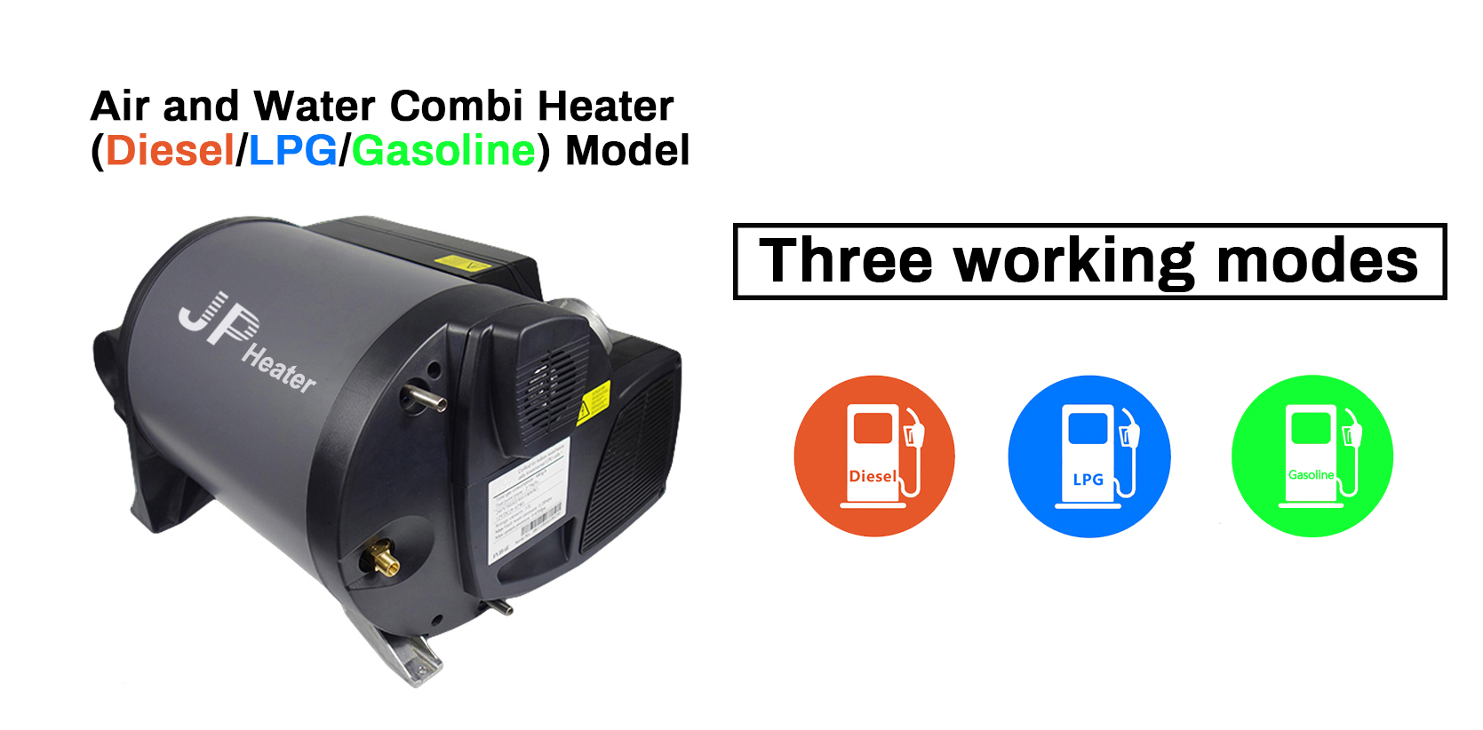 JP 110V 220V petrol gasoline LPG diesel air water truma combi 6 6e heater