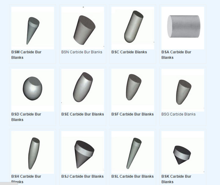 Rotary Carbide Tool Blanks Carbide Bur Blanks ISO9001 Certification