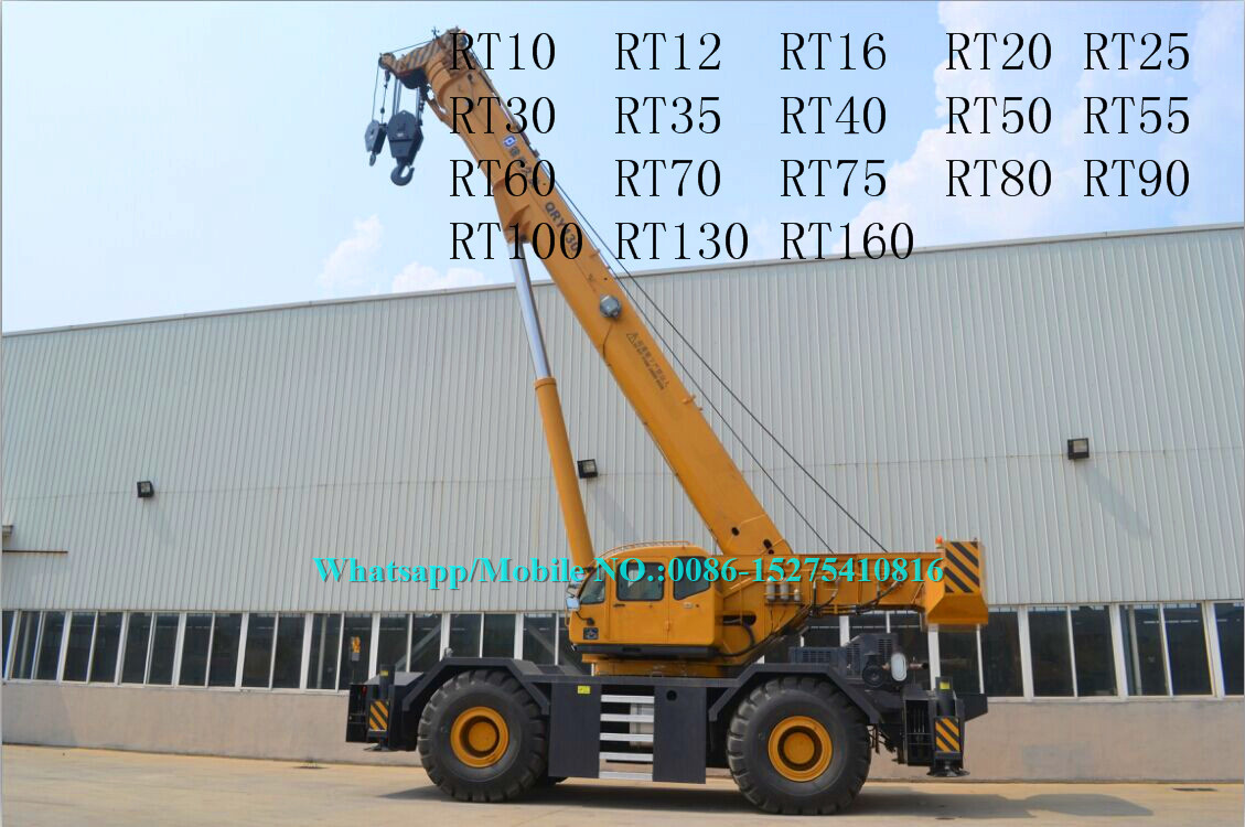 Hydraulic Rough Terrain Boom Truck Crane With Energy Saving Hydraulic System RT120E