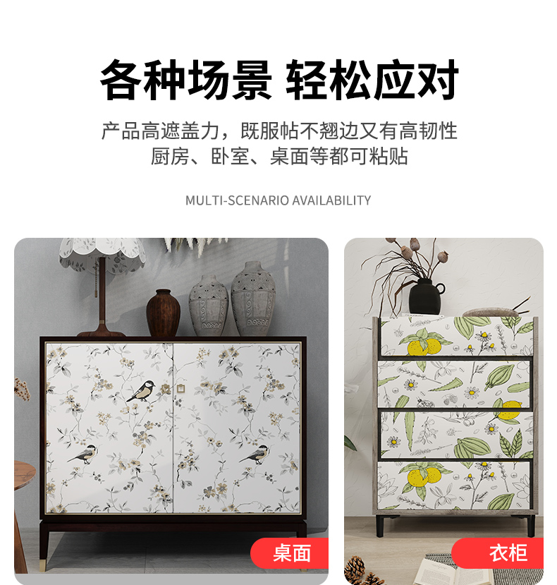 Green Botanical Peel And Stick Wallpaper Geometric Adhesive Floral Wallpaper