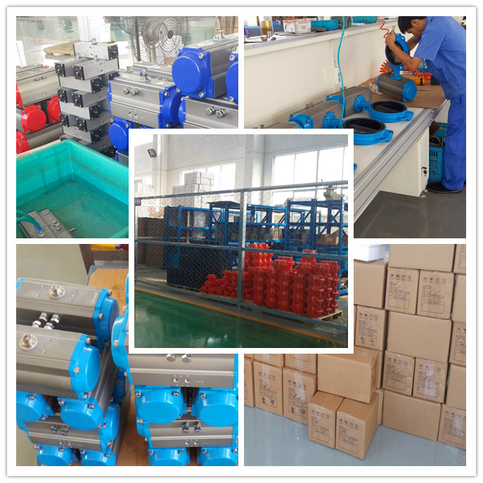 AT series aluminum alloy pneumatic 90 degree rotary actuator for ball valves