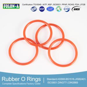 China Temperature Silicone O Rings Resilient to -60\u00b0C - 220\u2103 Tensile Strength 7-12 MPa on sale