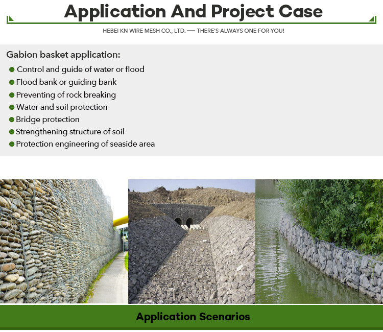 Heavy Duty Gabion Basket For Soil Erosion Control Woven Mesh Wire Easy Assembly Wooden Pallet Pack