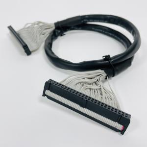 China Automobile IDC Flat Ribbon Cable 2.54mm Pitch Insulation Material PVC Polyester on sale