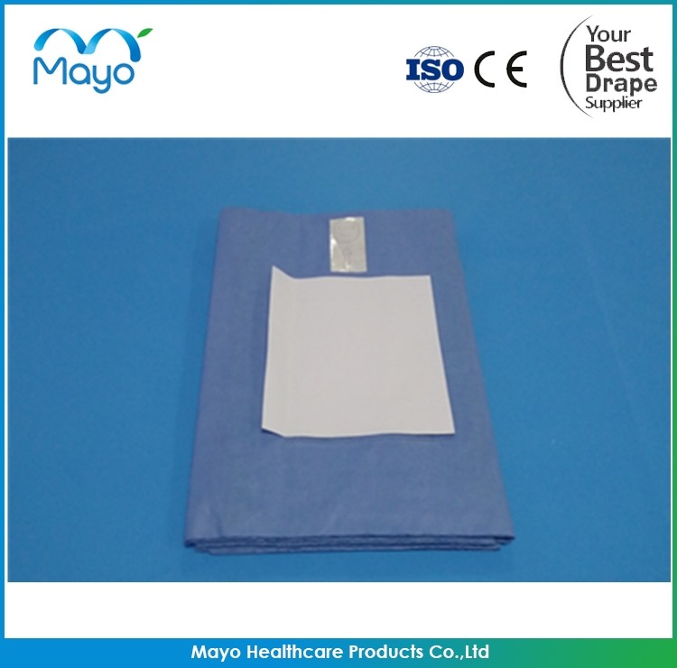 Blue Ophthalmic Drape With Pouch OEM Surgical Eye Drapes For Hospital