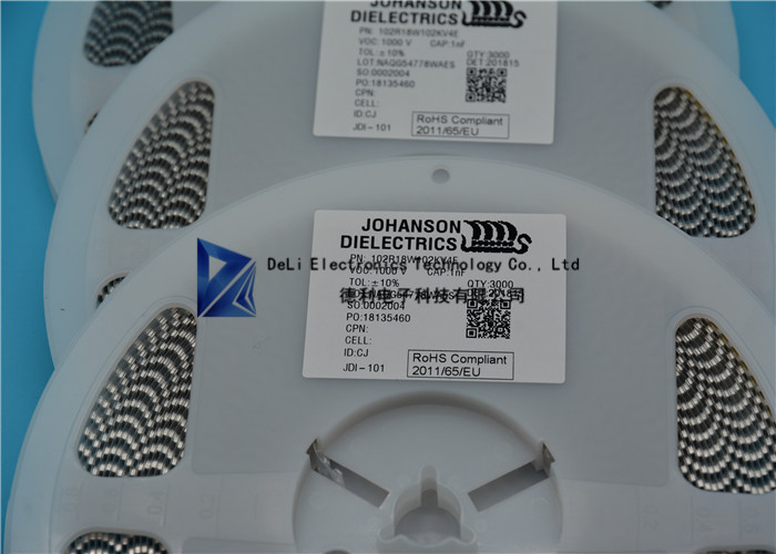 SMD Chip Capacitor CAP CER 1000PF DC 1KV X7R Series 1206 102R18W102KV4E