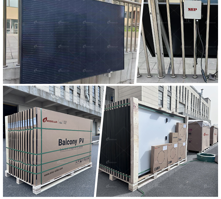 Amosolar Solar Europe Warehouse 600W 800W Balcony Solar Panel System System Integration