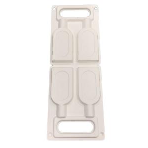  Disposable Bamboo Paper Tray , Antioil Compostable Clam Shell Containers Manufactures