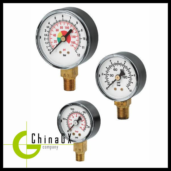 52mm Intelligent Oil Filled Pressure Gauge Manometer 316 Stainless Steel Economical