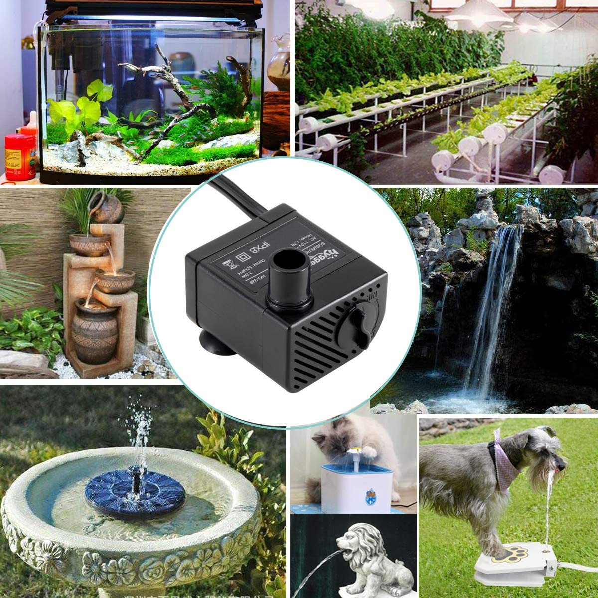 Ultra Quiet 53GPH Aquarium Water Pump