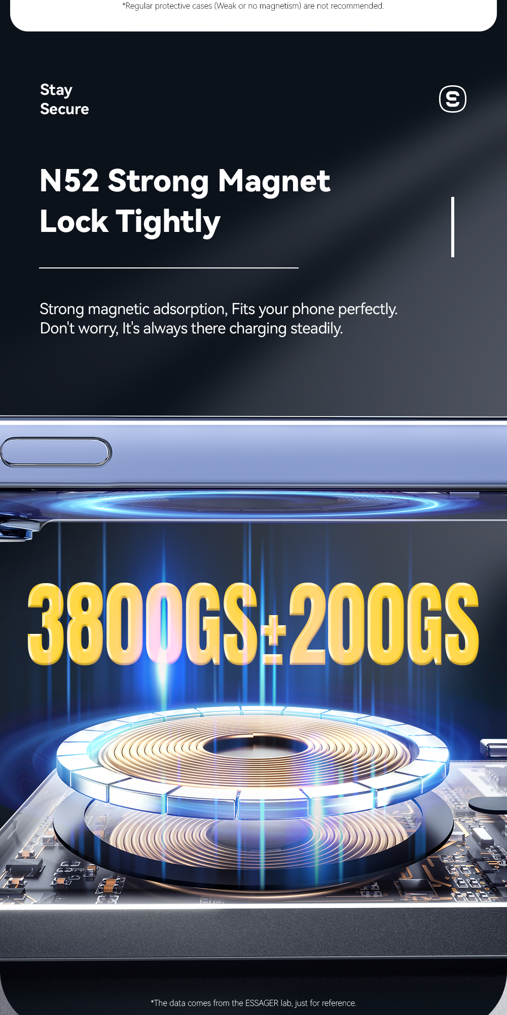 ESSAGER KR-W002 Series Mini Wireless Power Banks Ultra Thin 5000mah