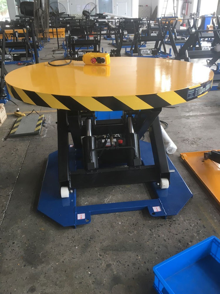 500 Lb 1000 Lbs Electric Lift Tables 3000 Lb Hydraulic Lift Table With Turntable