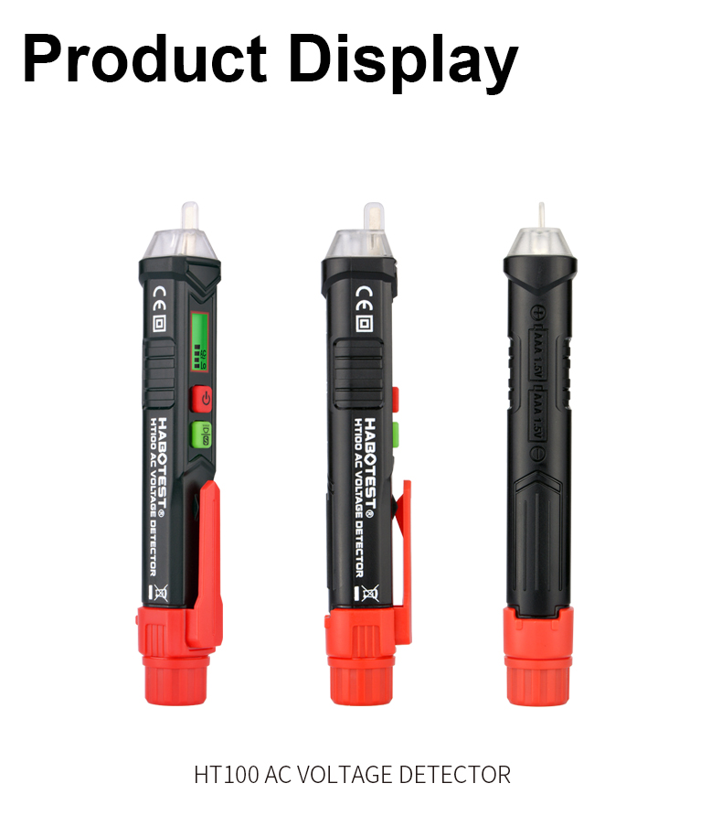 LCD Display 48 Volt Pen Type Voltage Tester , Digital Voltage Tester Pen