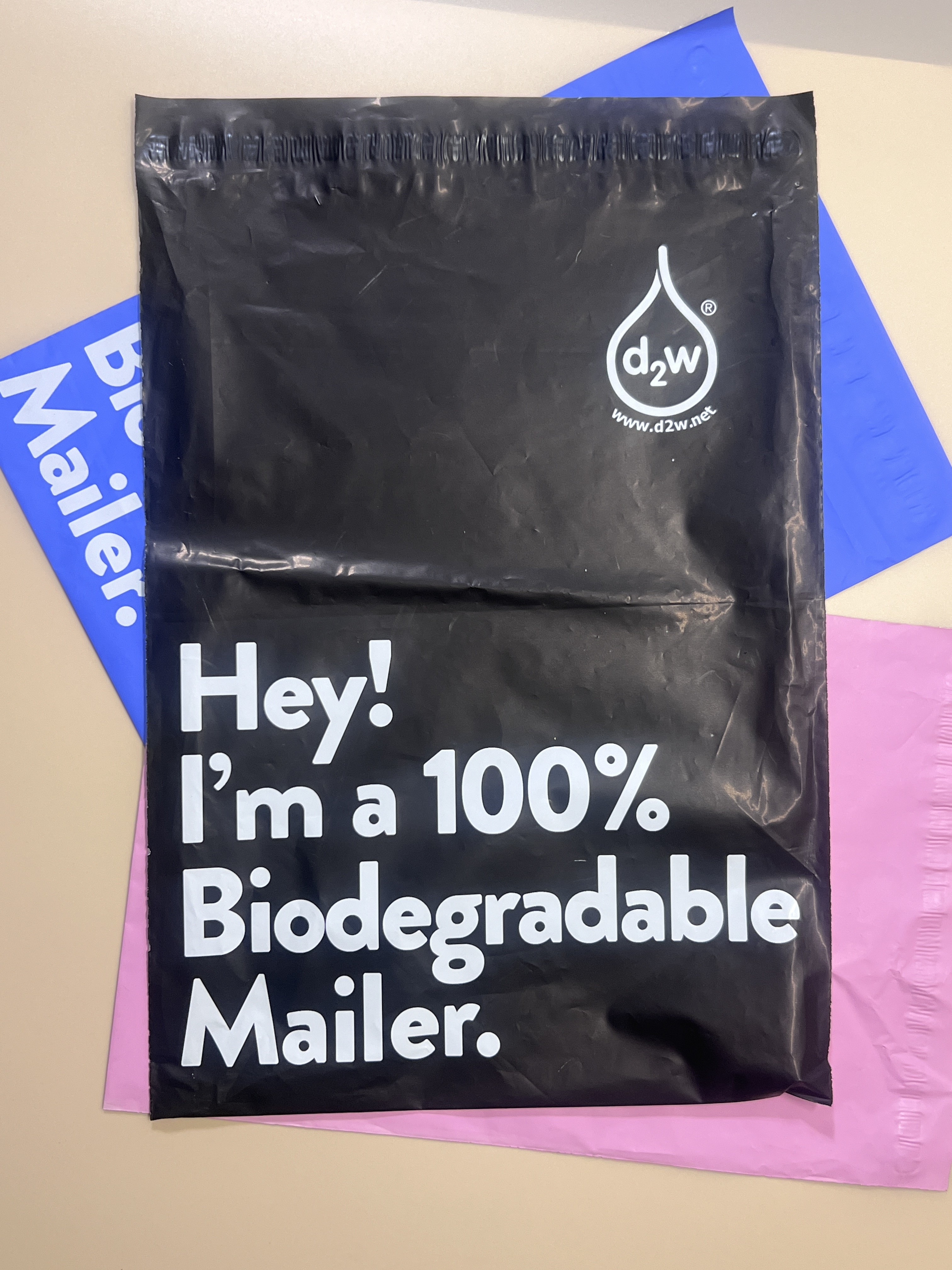 Apricot Photooxygen Degradation Eco Friendly Shipping Mailers Compostable Mailer Bags