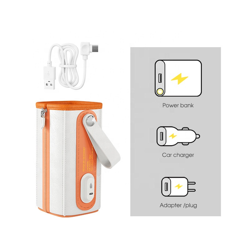 330ml Breastfeeding Formula Bottle Warmer USB Insulated For Infant