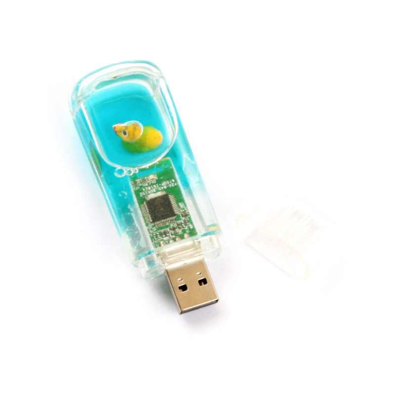 Plastic USB Stick Inside Put Liquid Usb Flash Drive Customized Boat Inside