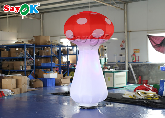 Custom LED Inflatable Mushroom Model For Event / Party Decoration