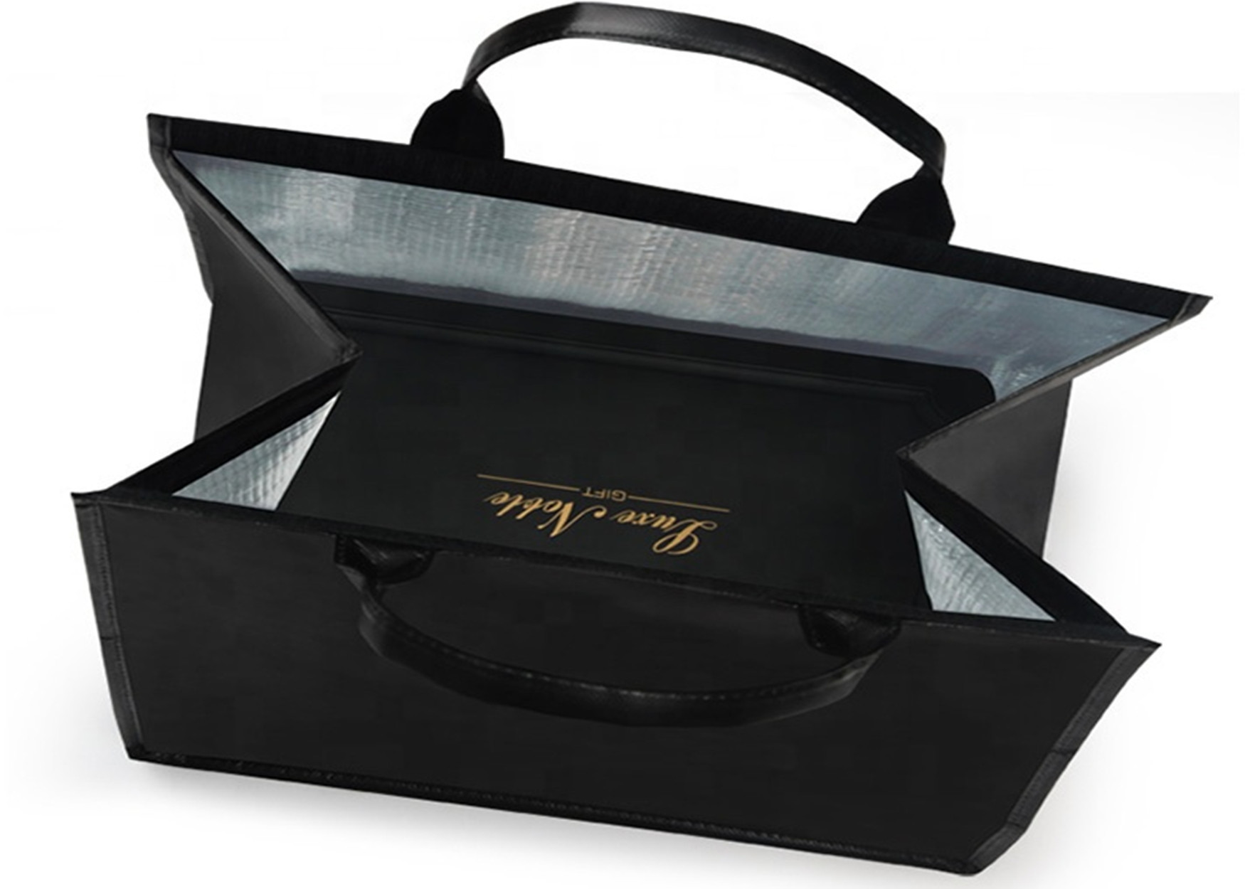 Black Cardboard Cake Box Packaging Wedding Lunch Picnic Cool Thermal Portable Insulation