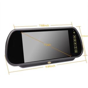 Customized 7 Inch Rearview Mirror LCD Monitor , Wireless Backup Camera With