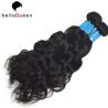 Buy cheap Natural Black Water Wave 100% Brazilian Human Hair Bundles For Hair Extension from wholesalers