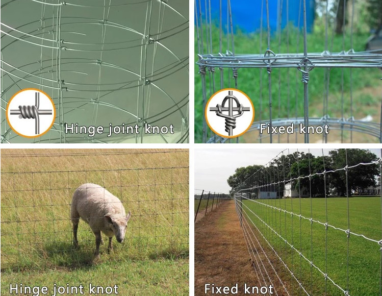 2.5mm Wire Livestock 1.2m Hinge Joint Farm Boundary Fencing Hot Dip Galvanized