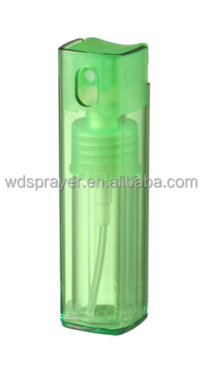 Customized Colour 10ml AS Bottle for Perfume in Square Shape and Plastic Material