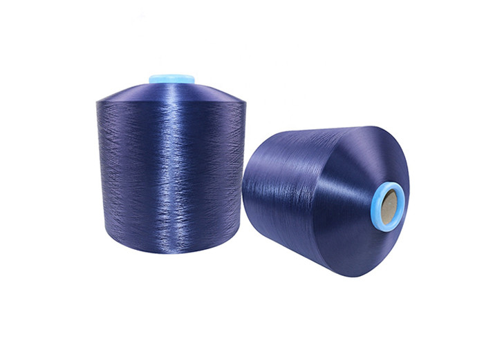75D/36F Dope Dty Polyester Yarn , Anti Bacteria Knitting Draw Textured Yarn