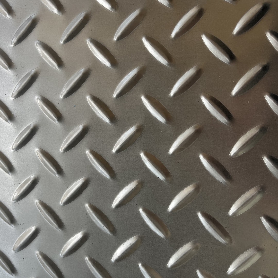 Chequered Sheet SS304 Tear Drop Pattern Stainless Tp304 Checkered Plate For Building Floor