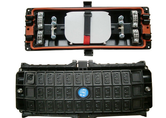 FTTH Network Optical Fibre Cable Joint Closure Hard ABS Anti Corrosion