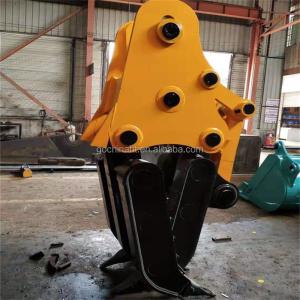 Huitong 6-11 ton mechanical excavator grapple for sale, it can rotating and non