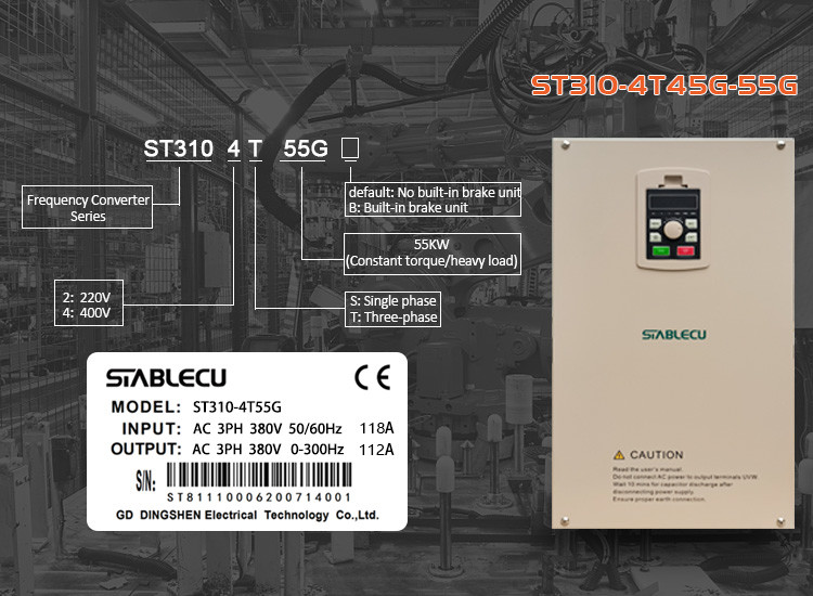 Variable Frequency Drive Motor Speed Control Inverter 55KW For Pumping Water