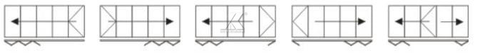 Glass Sliding Bi Folding 6063 Aluminium Door Frame Profile Thermal Insulation Waterproof
