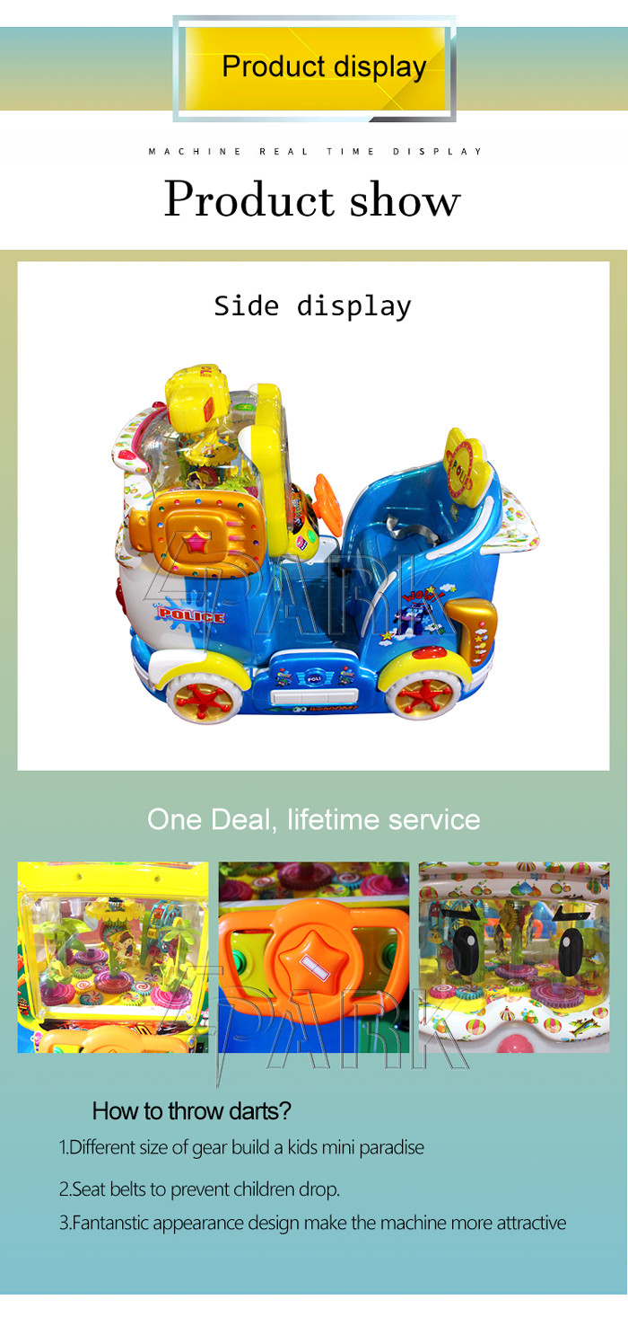 Coin Pusher Animal Kiddy Ride Machine / Swing Game Machine Environmentally Friendly
