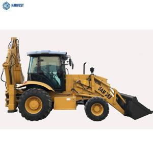  2.5 Ton Bucket Dumping Height 2742mm 4WD SAM388 Wheeled Backhoe Loader Manufactures
