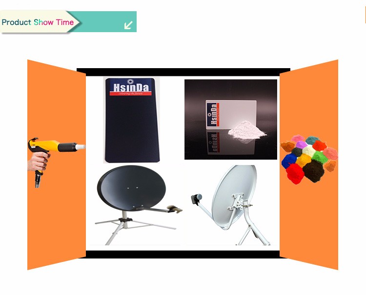 Waterproof chemical resistance chemical corrosive powder coating for satellite TV receiver paint