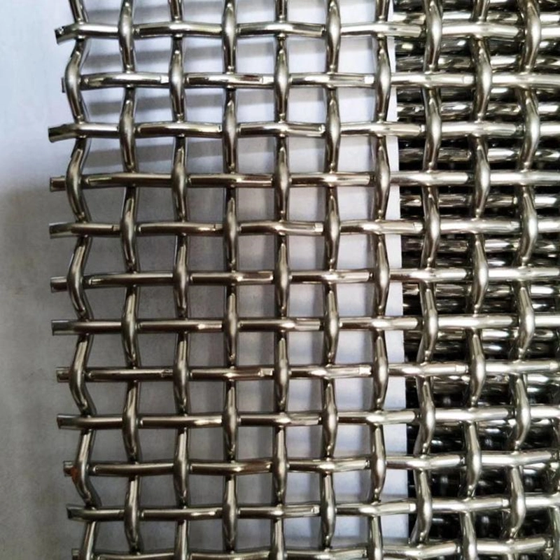 High Tensile 65 Mn Quarry Rock Crusher Crimped Wire Woven Screen Mesh for Vibrating