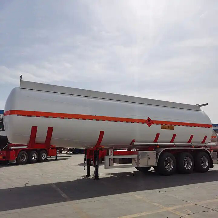 3 Axle 42000 45000 Liters Aluminum Carbon Steel Oil Tanker Fuel Tank Semi Trailer Oil Tank Truck Trailer