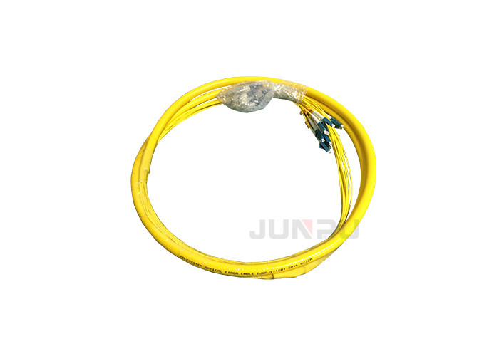 10 Meters Single Mode Patch Cord MPO To LC Male OM3 Fan Out Mpo Lc 8 Cores