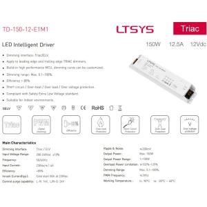 Dimmable Led Driver 100-240V input,DC12V 150W Constant Voltage LED Triac Driver
