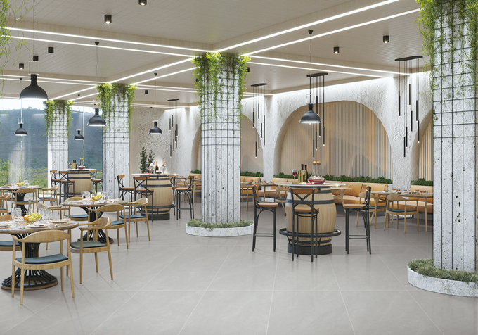 Gray Interior Floor Durable Soft Glazed Porcelain Tile And 600x1200mm Antibacterial Tiles For Renovation And Project