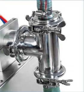 Pneumatic Semi Auto Liquid Paste Oil Sauce Honey Shampoo Filling Machine With Heater And Mixer