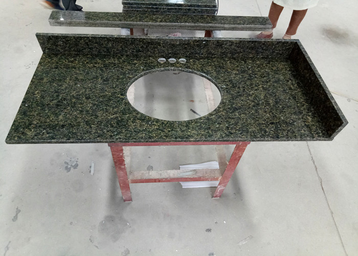 22" X 37" Brazilian Integrated Vanity Tops 2 CM Thickness Light Green Color