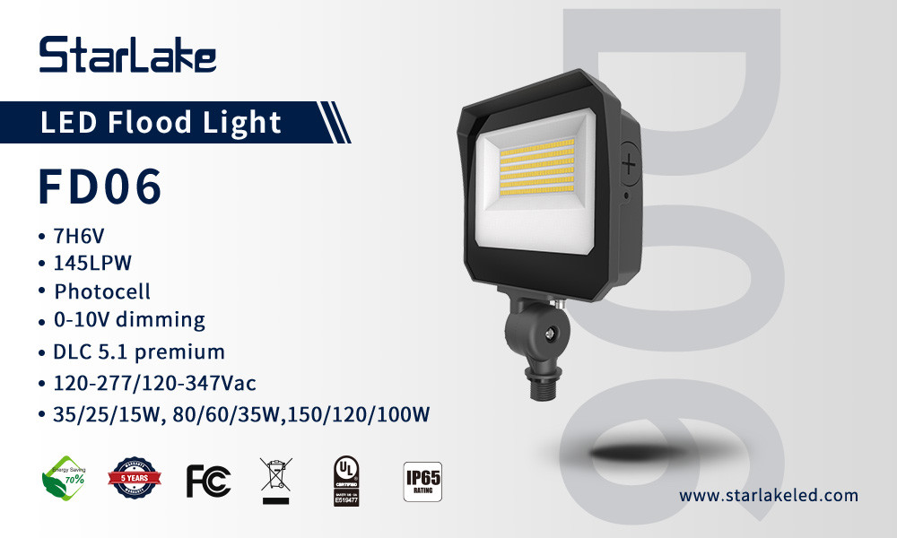 3000K 4000K 5000K Commercial LED Security Flood Lights For Landscape