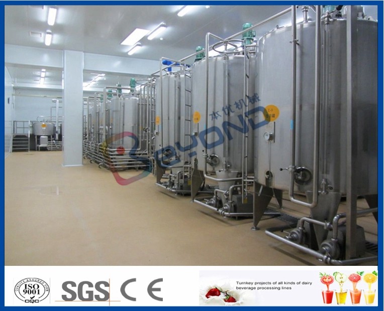 5000L/H Milk Production Plant /Beverage Processing Equipment With Bottle Package