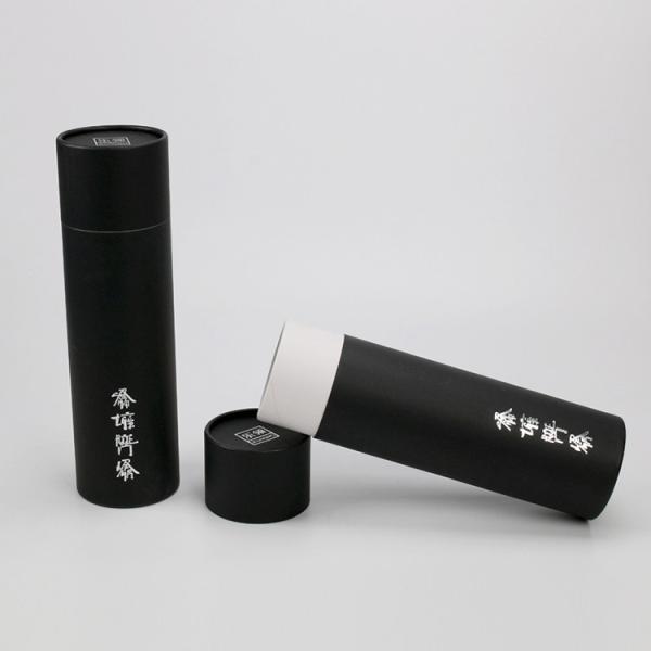 Custom Cylindrical Eco Friendly Stationery Supplies Paper Tube Packaging With