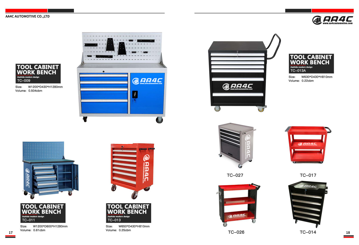 Work Bench Mobile Tool Cabinet Rolling 27 In. 5 Drawer Tool Box On Wheels