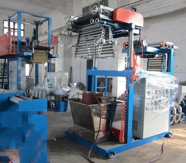 Single Lift Plastic Film Machine , 100-300mm Blown Film Extruder For Sale--SJ40