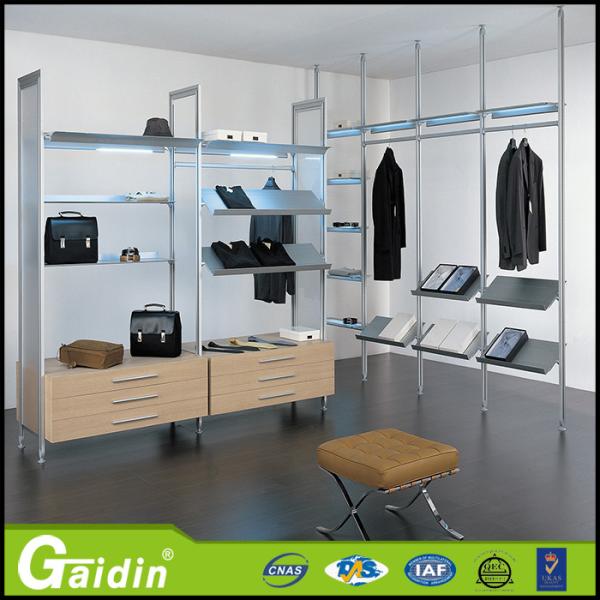 make in China hanging rail systems wardrobe tube aluminum bedroom wardrobe