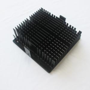  Skived Fin Durable Black Anodized Heat Sink For CNC Machine High Power Manufactures
